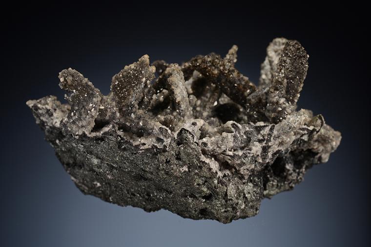 SMITHSONITE on TENNANTITE after CHALCOCITE